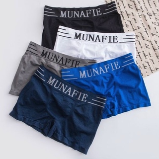 Quần Sịp Nam Đùi Cotton, Quần Lót Nam Munafie Dệt Kim Co Giãn 4 Chiều T71
