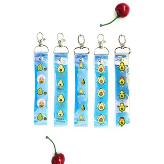 Strap hologram quả bơ STH13 Dây đeo name tag avocado dây strap tag phản quang cute kpop idol hoạt hình