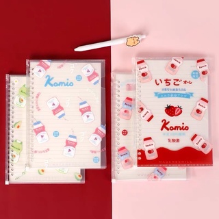 Sổ binder loose leaf bìa còng A5 B5 (kèm giấy refill) họa tiết đáng yêu