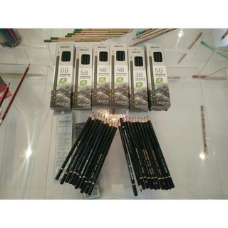 Hộp 12 Bút Chì Gỗ 2B/3B/4B/5B/6B Deli