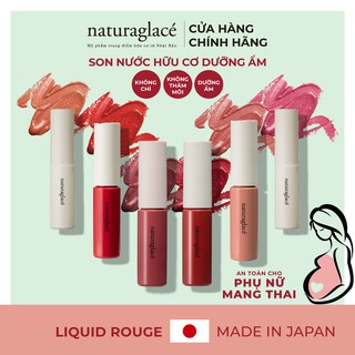 Son kem hữu cơ naturaglacé Liquid Rouge dưỡng ẩm mềm môi, có 6 màu tùy chọn, 5.2g