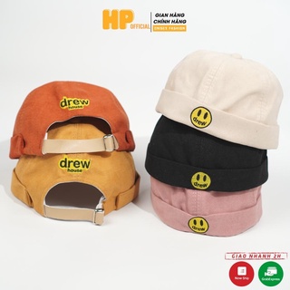 Nón Beanie vành tròn ❤️ Mũ tròn DREW phong cách Retro Hàn Quốc form Unisex nam nữ N36