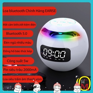 Loa Bluetooth Không Dây Siêu Trầm EARISE Mini  Nghe Nhạc Hay Âm Thanh Chất Lượng Có Đồng Hồ Hẹn Giờ Hỗ Trợ Cắm Thẻ Nhớ