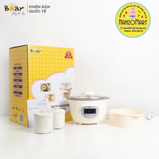 [BẢN QUỐC TÊ] Nồi Bear 1,6 lít nấu cháo/chưng cách thuỷ cho bé ăn dặm