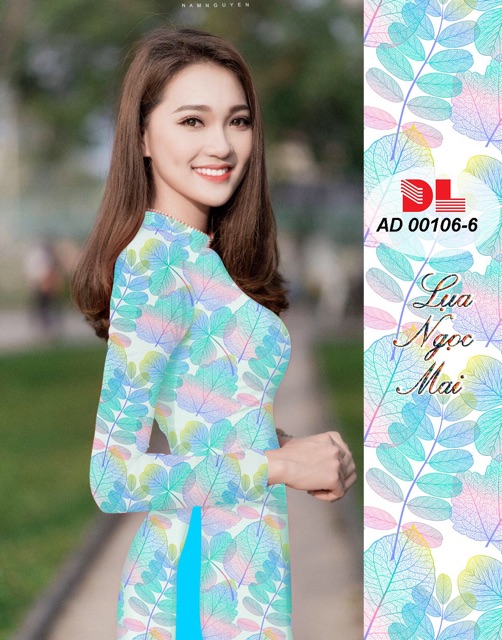 Vải áo dài chiếc lá