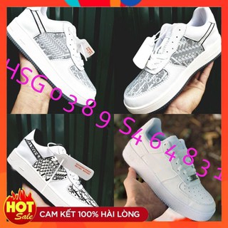[FreeShip] Giày màu Trắng, bản phối Nam Nữ cao cấp hàng khâu đế trong ngoài