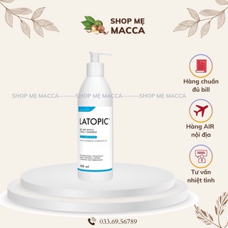 Sữa tắm gội chăm sóc da viêm ngứa, di ứng LATOPIC dạng Gel 400ml làm dịu da, giảm khô ngứa, kích ứng ( chính hãng)