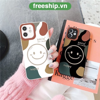 Ốp lưng iphone cạnh vuông lỗ camera smile happy ốp iphone 6/6splus/7/7plus/8/8plus/x/xr/xs/11/12/13/pro/max/plus/promax