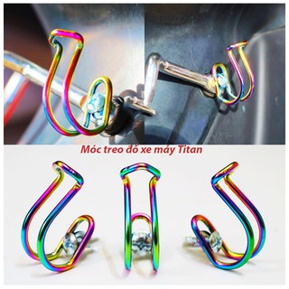 < Nhiều mẫu>Móc treo đồ xe máy titan 7 màu các loại