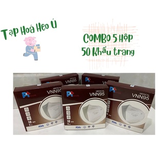 [COMBO 5 HỘP] Khẩu Trang 5 Lớp Kháng Khuẩn N95 CHÍNH HÃNG Chất Lượng