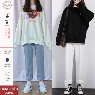 Quần jeans baggy nư, jean bò ống suông, rộng style hàn Quốc hit hot 2021