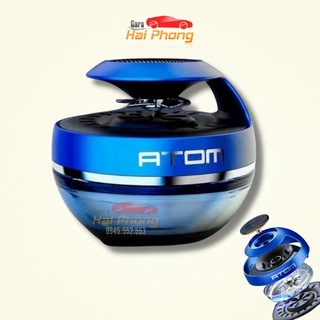 Nước Hoa Ô Tô, Nước Hoa Atom Cao Cấp Chạy năng lượng Mặt Trời xoay quạt tỏa hương khắp nội thất xe