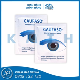 Miếng vệ sinh bờ mi, gạc mắt GAUFASO® – hỗ trợ viêm bờ mi, viêm da - ITALY (Chính hãng)