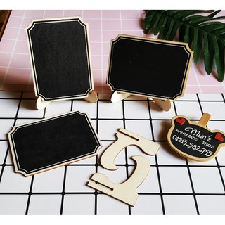 Tag bảng đen đế ngang để bàn tiệc cưới hỏi, sinh nhật, ghi tên shop - 5 MẪU