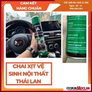 Chai xịt vệ sinh nội thất ghế da - chai xịt bọt đa năng