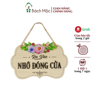 [Mã BMBAU50 giảm 7% đơn 99K] Bảng Gỗ Decor Treo Cửa BÁCH MỘC Nhiều Mẫu Trang Trí Cửa Hàng