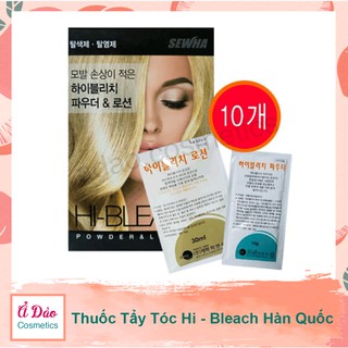 [TẨY TÓC] Thuốc Tẩy Tóc Hi Bleach/ Thuốc Tẩy Tóc Thảo Dược Dưỡng Mượt Tóc lên tone nhanh/ Tẩy Tóc B Happy Sewha Hàn Quốc