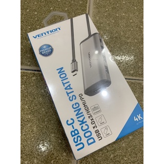 Cáp chuyển đổi Type-C sang HDMI + 3 cổng USB 3.0 + Type-C PD Vention CNBHB