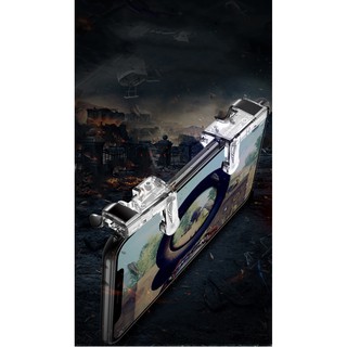 Bộ 2 nút bấm chơi game bắn súng Pubg, Ros dòng T9 cảm ứng trên điện thoại cực nhạy Phặn Phặn
