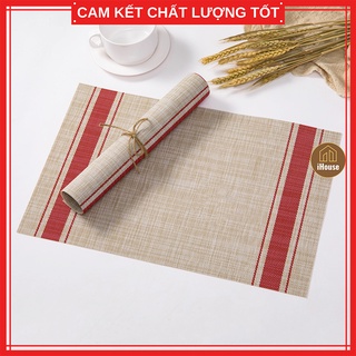 Placemat lót bàn ăn cách nhiệt trẻ trung, Tấm lót bàn ăn cho nhà hàng khách sạn cao cấp sang trọng