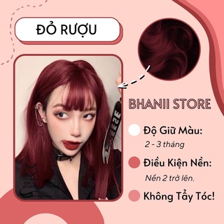 Thuốc nhuộm tóc Đỏ Rượu KHÔNG TẨY bhanii store