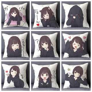 Gối in hình Menhera Shoujo Kurumi-chan xinh xắn anime chibi tiện lợi chất đẹp