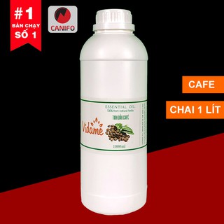 (1 lít) Tinh dầu cafe Canifo nguyên chất, Hàng chính hãng - Giá bán sỉ, Dùng cho lọ tinh dầu treo xe oto, đèn xông