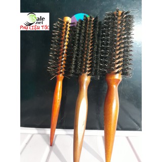 Lược chảy sấy nâu sáng gỗ tạo kiểu tóc - Phụ liệu tóc