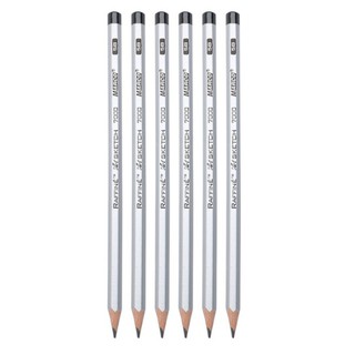 Bút Chì Đen Vẽ Kĩ Thuật Marco Raffine Sketch 7000-12CB Nhiều ngòi chuyên vẽ chì, vẽ mỹ thuật (6 Cây)