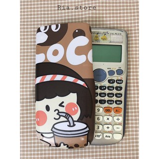 Miếng decal dán máy tính cầm tay casio/vinacal có in hình theo yêu cầu