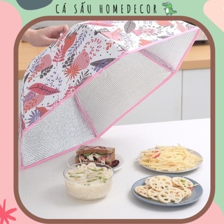 Lồng Bàn Giữ Nhiệt Gấp Gọn Hình Dễ Thương Bảo Quản Thực Phẩm Size To 71x23cm - Giao Mẫu Ngẫu Nhiên
