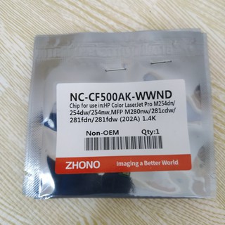 Chip mực máy in HP Color Pro M254, M280, M281 | Chip mực CF500A, CF501A, CF502A, CF503A