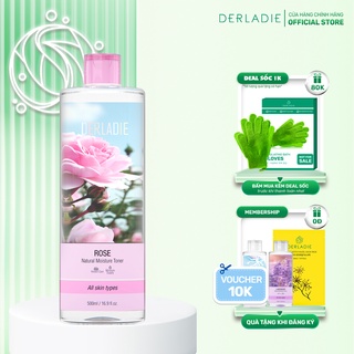 Nước Hoa Hồng Cấp Ẩm Derladie Rose Natural Moisture Toner 500ml