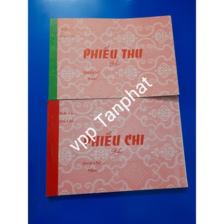 Phiếu thu/chi 2 liên (khổ 13*18cm) giấy carbon