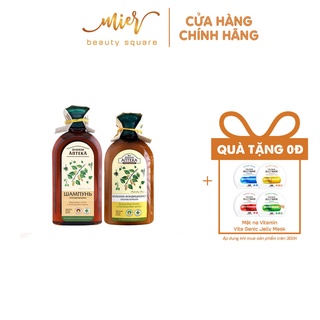 Dầu Gội, Dầu Xả Apteka Ngừa Gàu Từ Nụ Bạch Dương Và Dầu Thầu Dầu