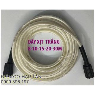 DÂY XỊT RỬA XE CAO ÁP  8 -10 -15 -20 -30MÉT- TRẮNG