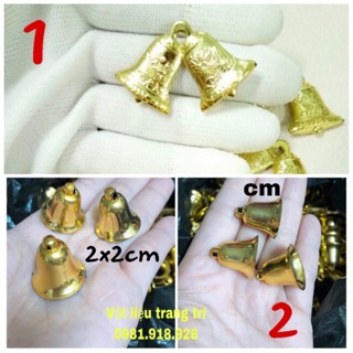 Chuông giáng sinh phụ kiện trang trí charm slime