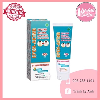 Kem chống nắng Nga xanh trắng da SPF50