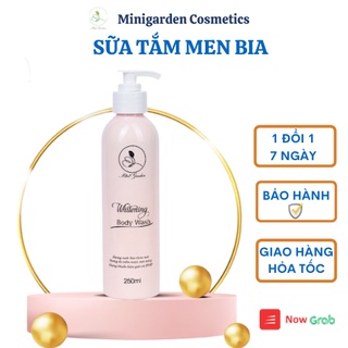 Sữa tắm men bia Mini Garden whitening body wash dưỡng trắng da hiệu quả PV986