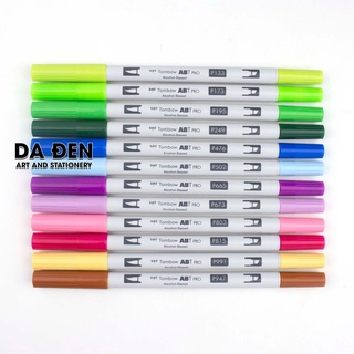 [DA ĐEN] Bộ 12 Bút Dual Marker Tombow ABT Pro - NATURE (Tặng Kèm Túi Cuộn Bút Giới Hạn)