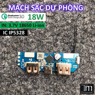Mạch Sạc Dự Phòng Sạc Nhanh QC3.0 18W Chip IP5328 Mã P10