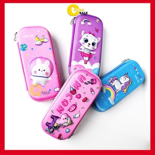Hộp đựng bút 3D nổi cute dễ thương Cho bé trai,bé gái học sinh tiểu học cấp 1 Khóa kéo chắc chắn
