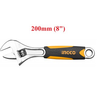 Mỏ lết cán bọc nhựa Ingco 8"/200mm - HADW131088