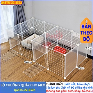 Quây chuồng chó mèo Petoka lắp ghép nuôi thú cưng sơn tĩnh điện giá rẻ11