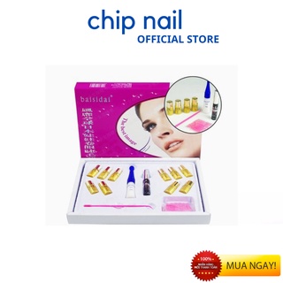 Bộ Thuốc Uốn Mi Phủ Đen Collagen 6D BAISIDAI , Thuốc Uôn Mi GOLD
