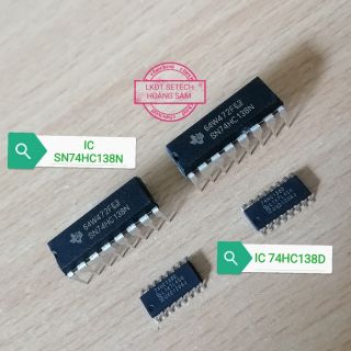 IC số 74HC138 chân cắm DIP16,chân dán SOIC16
