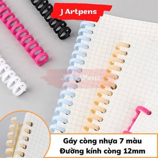 Gáy Còng Nhựa, Còng Binder và Bìa Cứng Binder Làm Planner, Sổ Còng A5 20 Lỗ - B5 26 Lỗ - A4 30 Lỗ