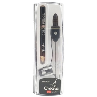 Bộ Compa Kèm Bút Chì Gỗ - ShiF 3064 - Màu Đen