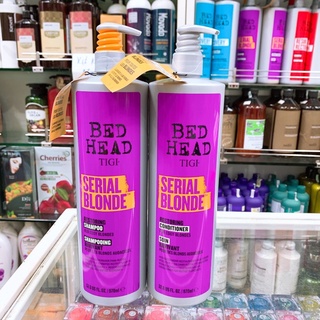 Cặp Dầu Gội Xả TIGI BED HEAD Serial Blonde Chai Tím Cho Tóc Nhuộm Sáng