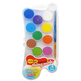 [Mã BMINCU50 giảm 50K đơn 250K] Màu Nước Colokit Waco-C001 Thiên Long 12 Màu
